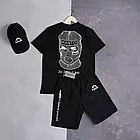 Чоловічий літній костюм Manto Jiu Jitsu  Футболка + Шорти + Кепка білий Комплект Манто, фото 4