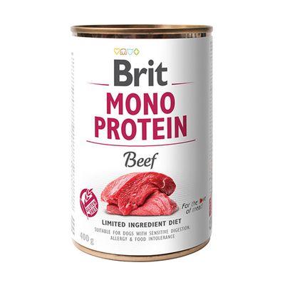 Вологий корм Brit Mono Protein Beef з яловичиною для собак, 400 г