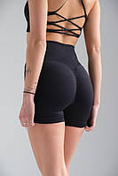 Жіночі Спортивні Короткі Шорти З Ефектом Push Up Without Training Black