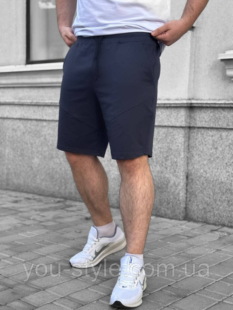 Шорти Crocs з акцентними швами темно сині RD483