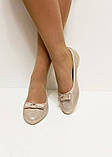 Балетки бежеві жіночі перфоровані 37, фото 5