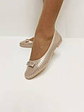 Балетки бежеві жіночі перфоровані 37, фото 8