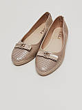 Балетки бежеві жіночі перфоровані 37, фото 9