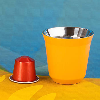 Стальной стакан  PIXIE espresso Istanbul (около 80 мл), жовтий