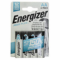 Батарейка LR6 (AA) Energizer Max Plus Alkaline 4bl (ціна за 1шт)