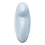 Вібростимулятор-пульсатор Satisfyer Tap & Climax 2 Blue, ефект постукування пальцем - SX2183, фото 3