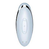 Вібростимулятор-пульсатор Satisfyer Tap & Climax 2 Blue, ефект постукування пальцем - SX2183, фото 6