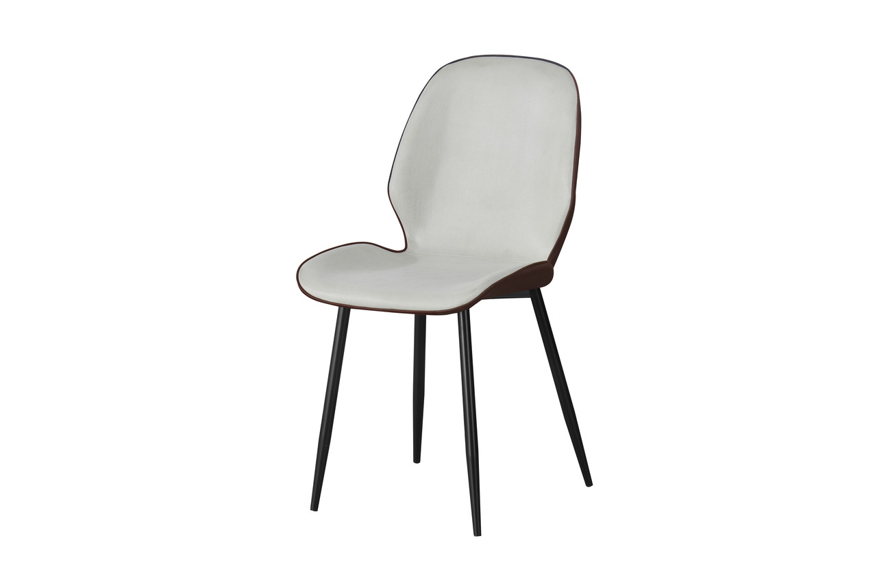 Стул обеденный Аякс ножки металл черный обивка экокожа с иск. замшей (Микс-Мебель ТМ)