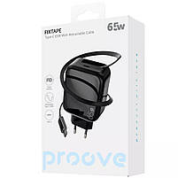 Мережевий зарядний пристрій Proove Fixtape GaN Type-C 65W, Black, фото 3