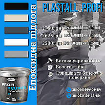 Епоксидна наливна підлога Plastall™ PROFI 4,5 кг для офісу Білий, фото 3