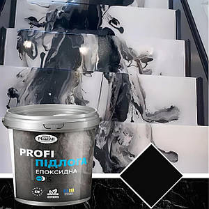 Епоксидна наливна підлога Plastall™ PROFI 4,5 кг для кухні, чорний колір