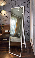 Підлогове дзеркало Facet 2203 50х160 см в повний зріст з ніжкою-підставкою у передпокій, вітальню, спальню, білий