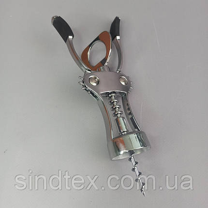 Штопор гвинтовий з нержавіючої сталі для вина Stenson CorkScrew, фото 3