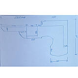Стіл комп'ютерний кутовий Б/У (Продаж ТІЛЬКИ по г. ХАРКІВ СИРОВАВИ 51ОМ!!!, фото 7
