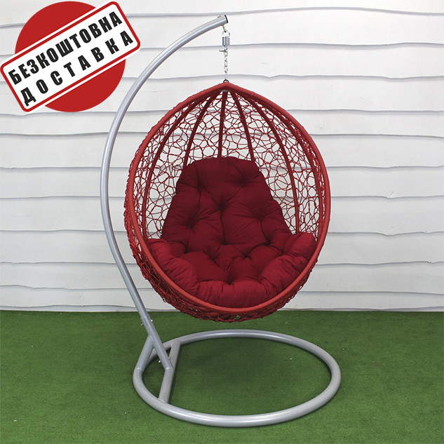 Підвісне крісло кокон на посиленій стійці GreenGard Ніколь (Арт. 109)