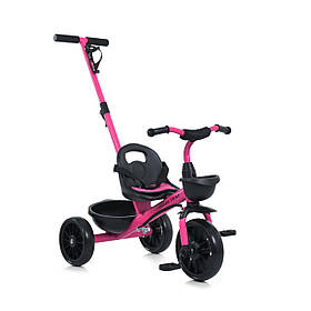 Велосипед триколісний TURBOTRIKE MT 1041-2 рожевий з ручкою