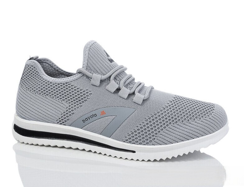 Кросівки чоловічі Bayota текстильні на шнурках весняні літні сірі