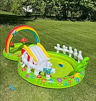 Ігровий центр INTEX "МІЙ САД" з гіркою та фонтаном в коробці 57154 р.290*180*104см