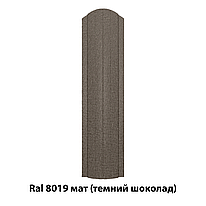 Металевий штахетник напівкруглий двосторонній з матовим покриттям