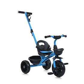 Велосипед триколісний TURBOTRIKE MT 1041-2 синій з ручкою