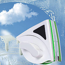 Магнітна щітка для миття вікон Double Faced Glass Wiper 20-30 мм, Зелений (205)