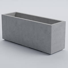 Вазон бетонний Ховд C 40x97x30 см, вуличний садовий