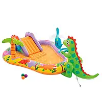 Intex Басейн дитячий 56139 NP Дінопарк, об`єм води 159 л., розмір 201x157x69 см