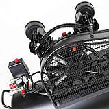 Компресор двоциліндровий ремінний OFBD-100 2.2 кВт 402 л/хв 8бар 100 л (2 крани) + олива 0,5 л APRO 850182, фото 6