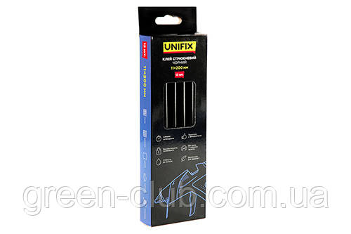 Клей стрижневий чорний 11.0х200мм 12 шт (коробок) UNIFIX 951457