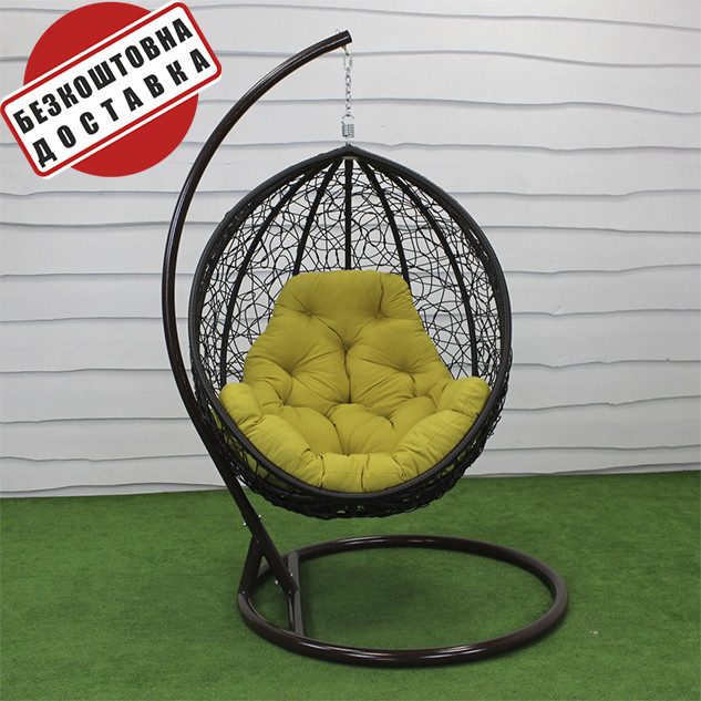 Підвісне крісло кокон на посиленій стійці GreenGard Наомі (Арт. 101), фото 1