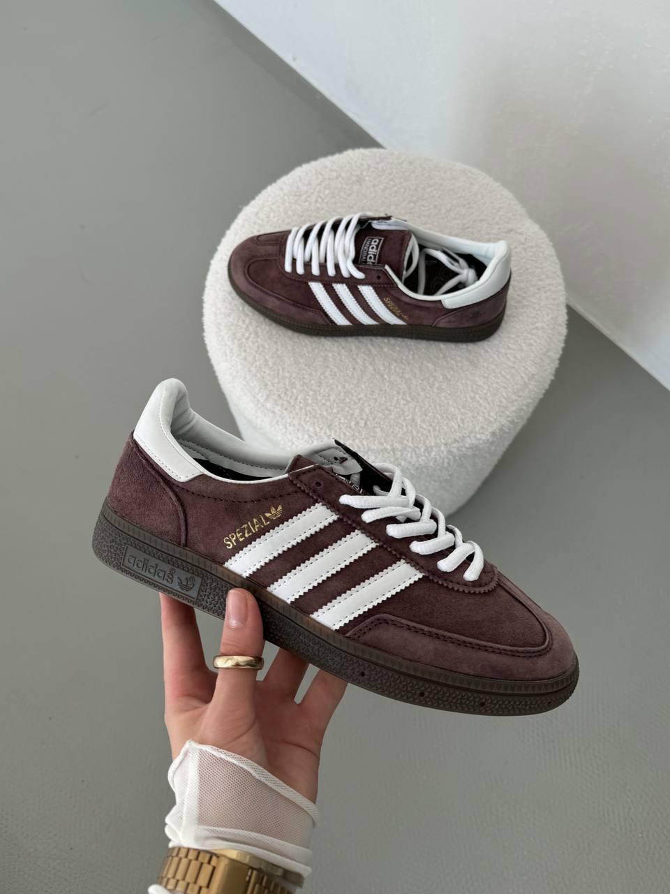 Жіночі демісезонні кросівки Adidas Spezial (коричневі) стильні повсякденні кроси 5677334 Адідас vkross