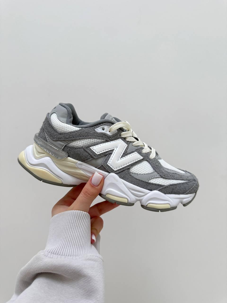 Жіночі спортивні кросівки New Balance 9060 (сірі) демісезонні кроси 4542463 Нью Беленс vkross