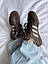 Жіночі спортивні кросівки Adidas Samba BROWN LEATHER premium (коричневі) повсякденні кроси 1134 Адідас vkross, фото 4
