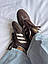 Жіночі спортивні кросівки Adidas Samba BROWN LEATHER premium (коричневі) повсякденні кроси 1134 Адідас vkross, фото 5