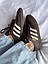 Жіночі спортивні кросівки Adidas Samba BROWN LEATHER premium (коричневі) повсякденні кроси 1134 Адідас vkross, фото 6