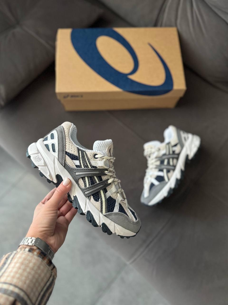 Жіночі демісезонні кросівки Asics Gel-Sonoma 15-30 Blue (біло-сині) модні спортивні кросівки 458 Асікс vkross