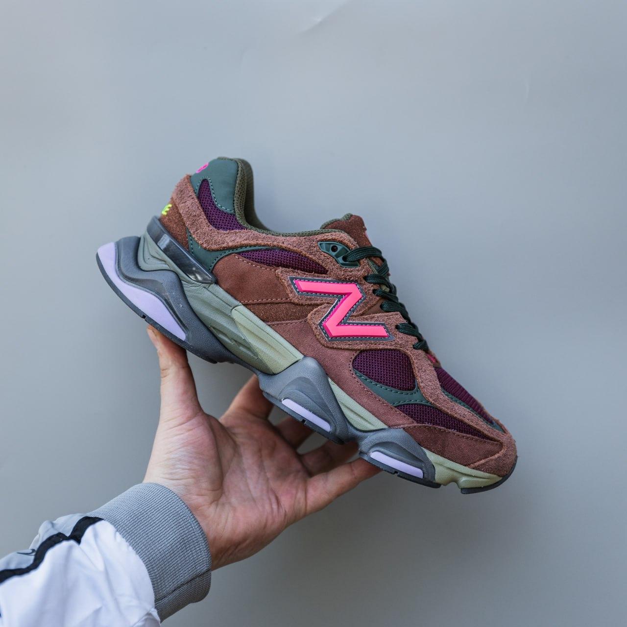 Жіночі спортивні кросівки New Balance 9060 (коричневі) демісезонні кроси 3045 Нью Беленс vkross