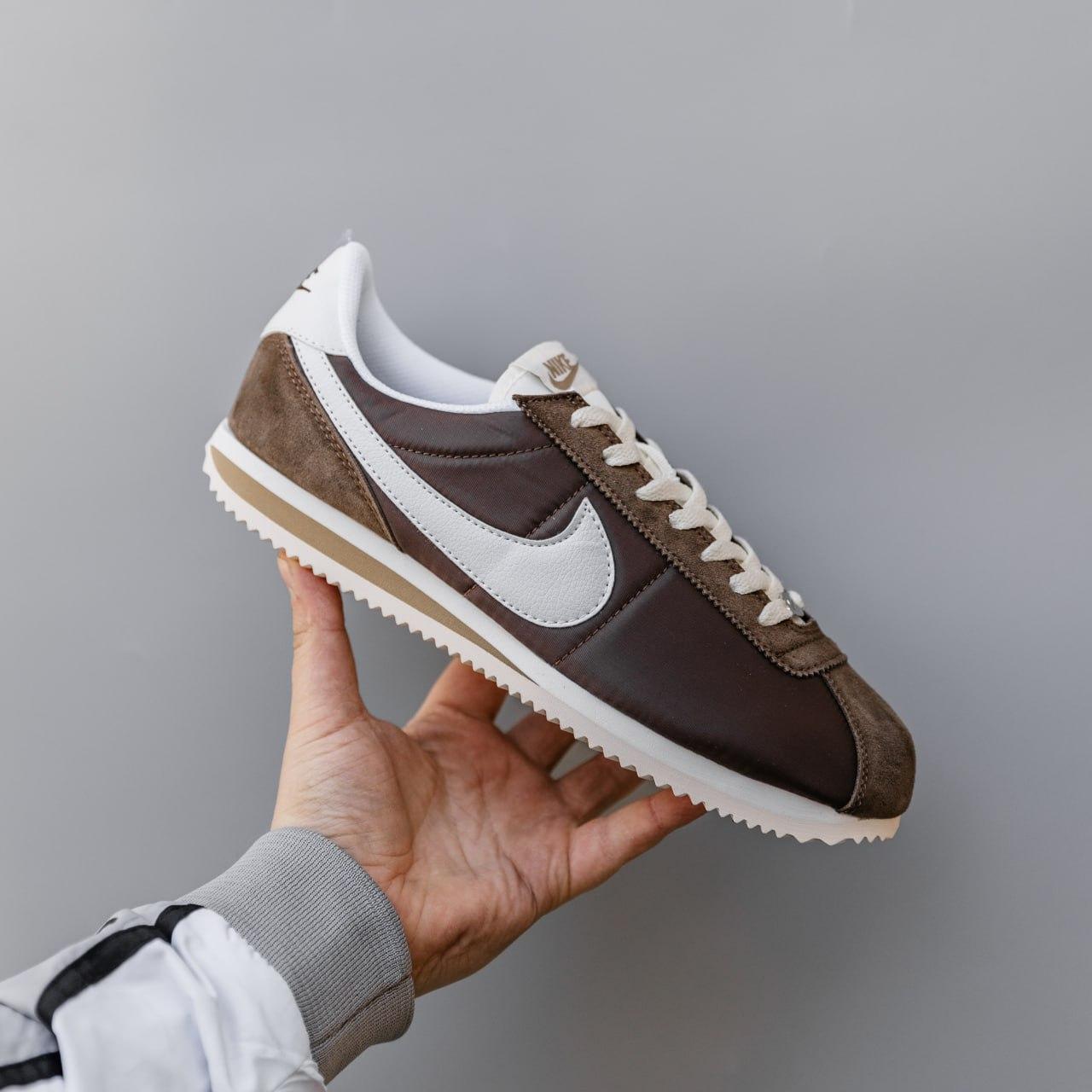Чоловічі повсякденні кросівки Nike Cortez (коричневі) модні демісезонні кроси 3013 Найк vkross