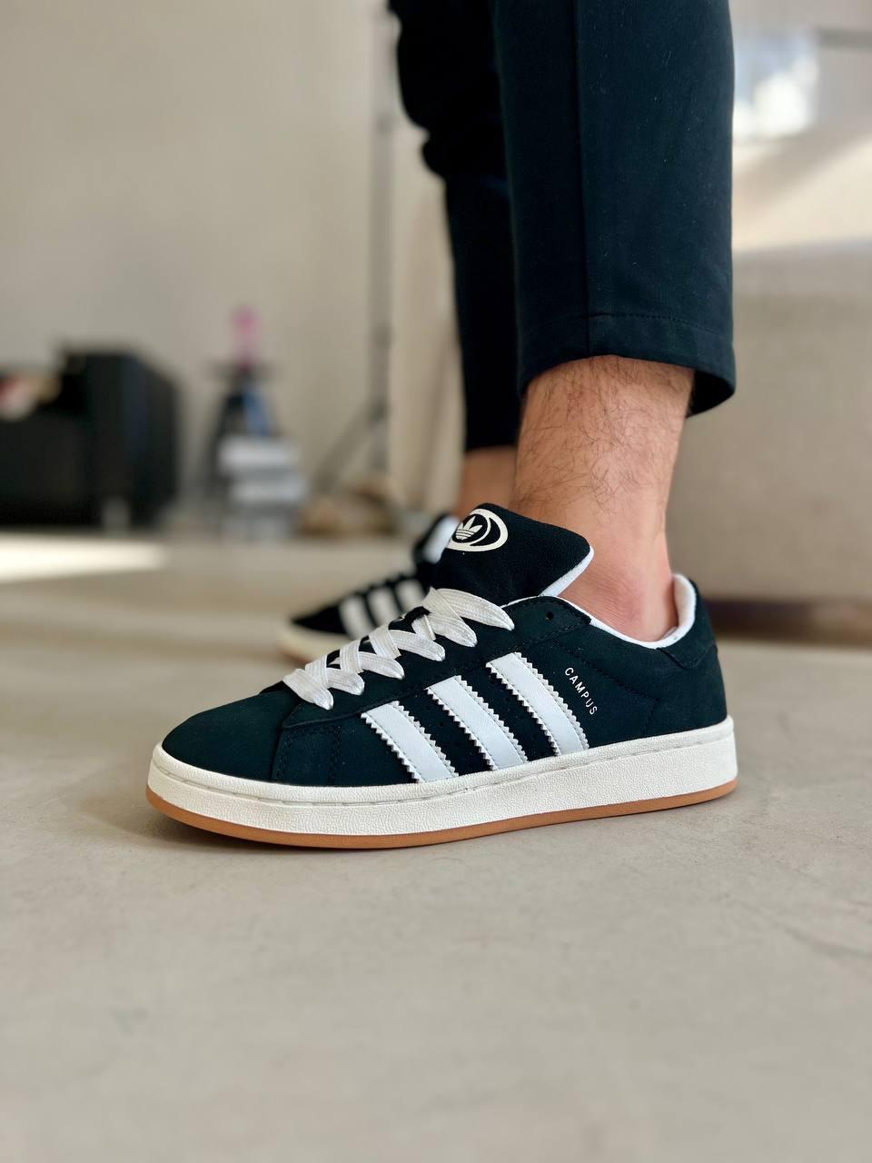 Чоловічі кросівки Adidas Campus (чорні) спортивні повсякденні кроси Ar151631 Адідас vkross, фото 1