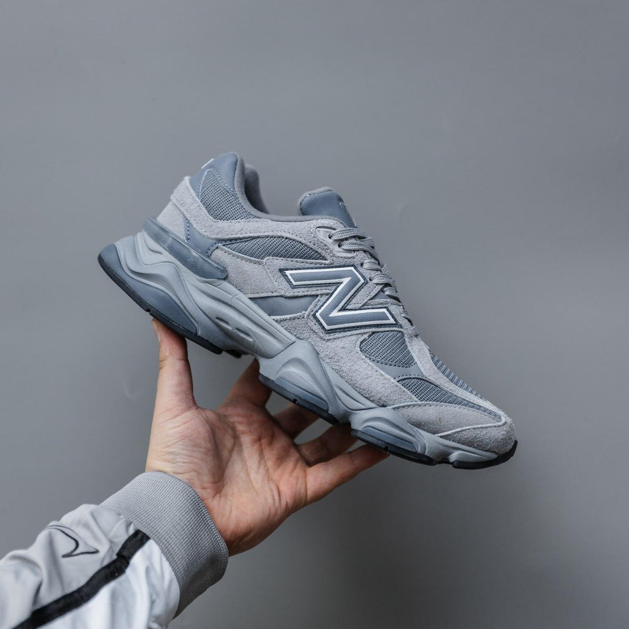 Чоловічі спортивні кросівки New Balance 9060 (світло-сірі) демісезонні кроси 3049 Нью Беленс vkross, фото 1