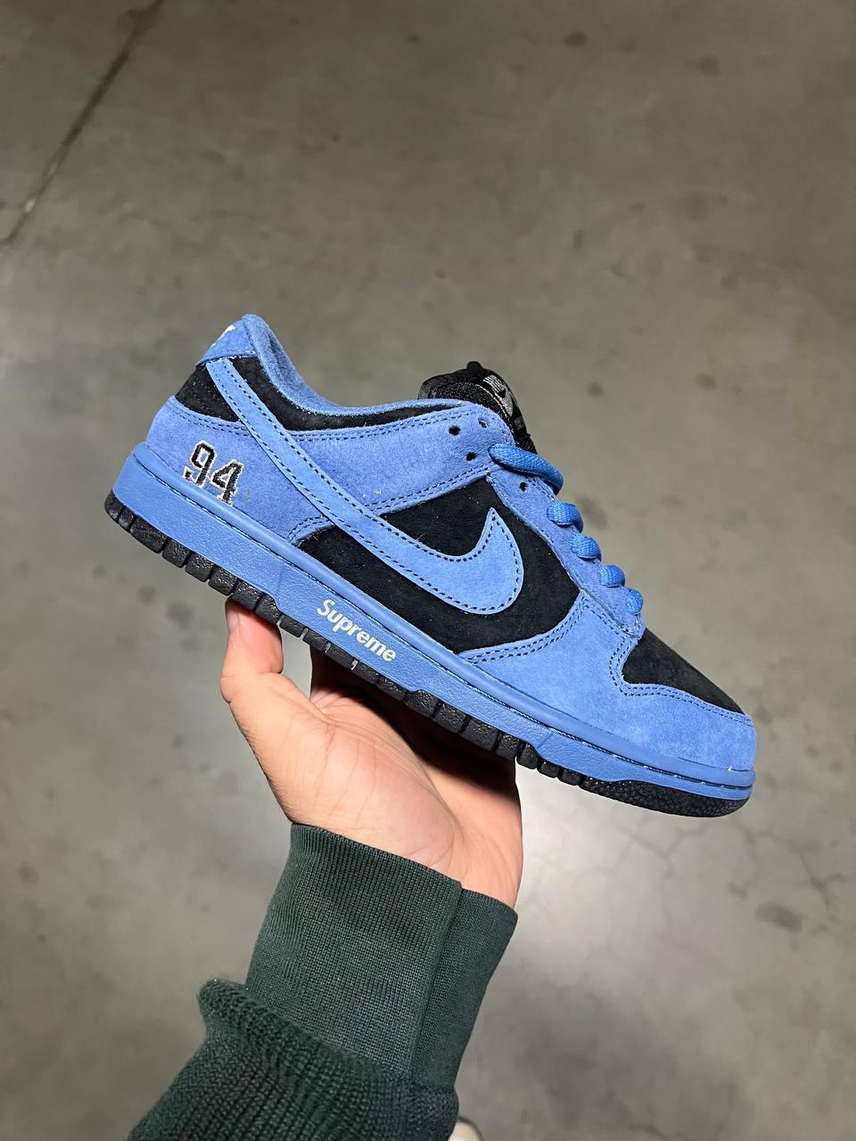 Чоловічі кросівки Supreme Nike SB Dunk Low Ocean Fog (сині) повсякденні кроси Ar99642 Найк vkross