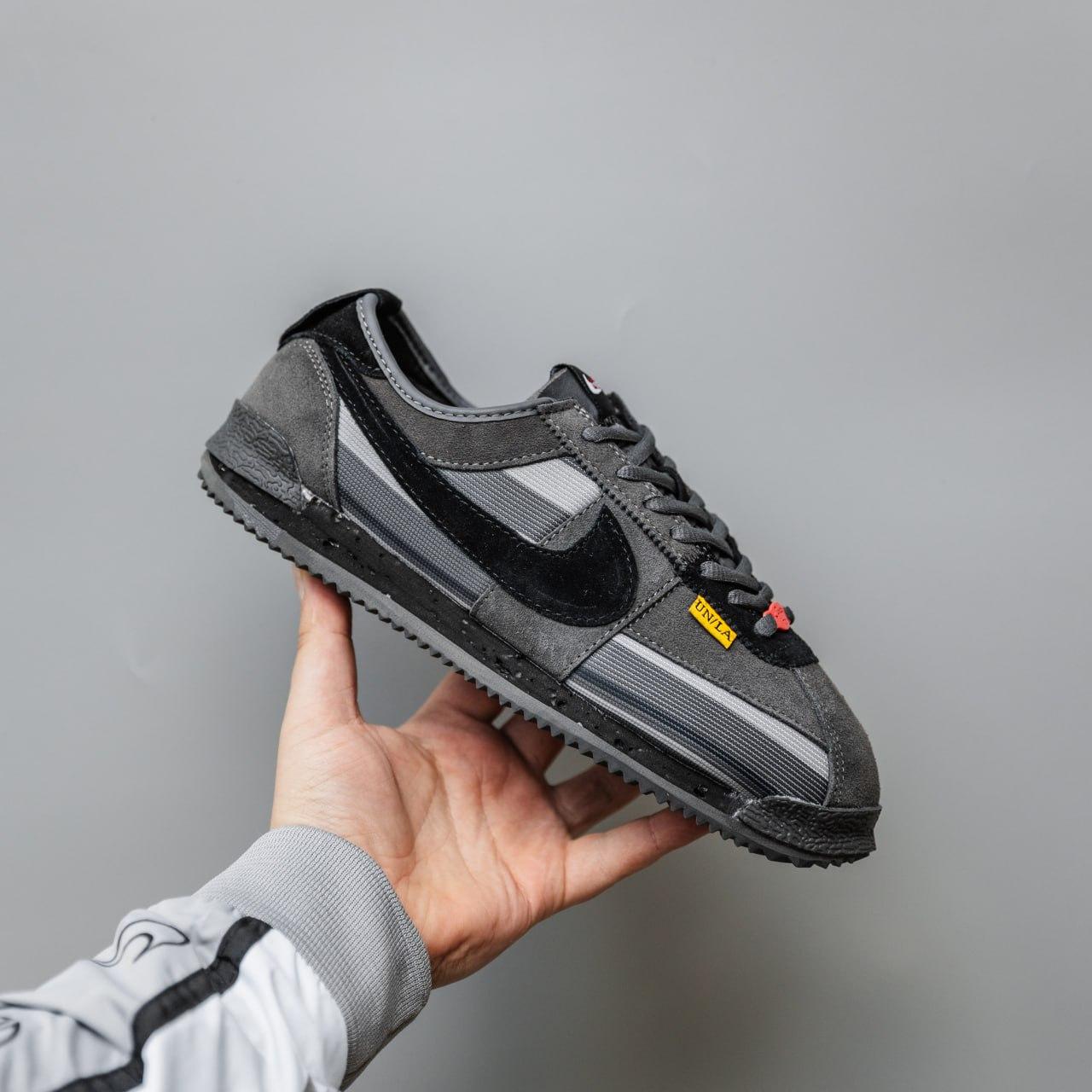 Чоловічі повсякденні кросівки Nike Cortez x Union L.A (сірі) модні демісезонні кроси 3056 Найк vkross