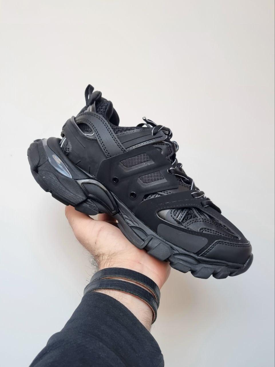Чоловічі спортивні кросівки Balenciaga Track Black (чорні) демісезонні кросівки 01267 Баленсіага vkross
