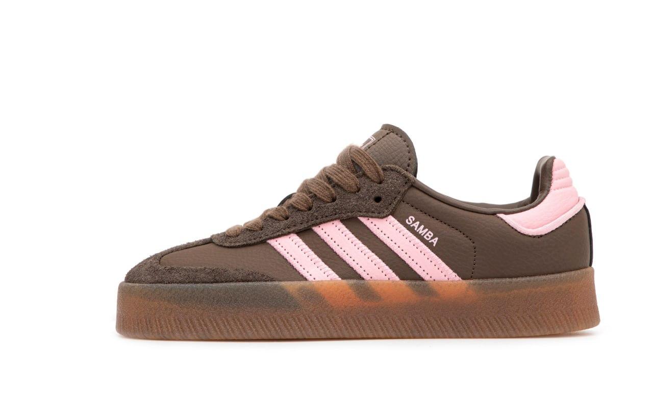 Жіночі спортивні кросівки Adidas Samba (коричневі) стильні повсякденні кроси 15147 Адідас vkross