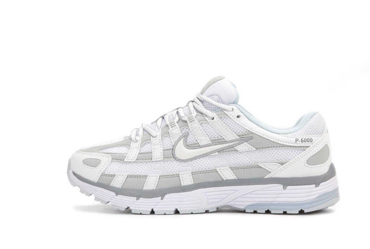 Чоловічі кросівки Nike P-6000 (біло-сірі) модні спортивні кроси 15153 Найк vkross