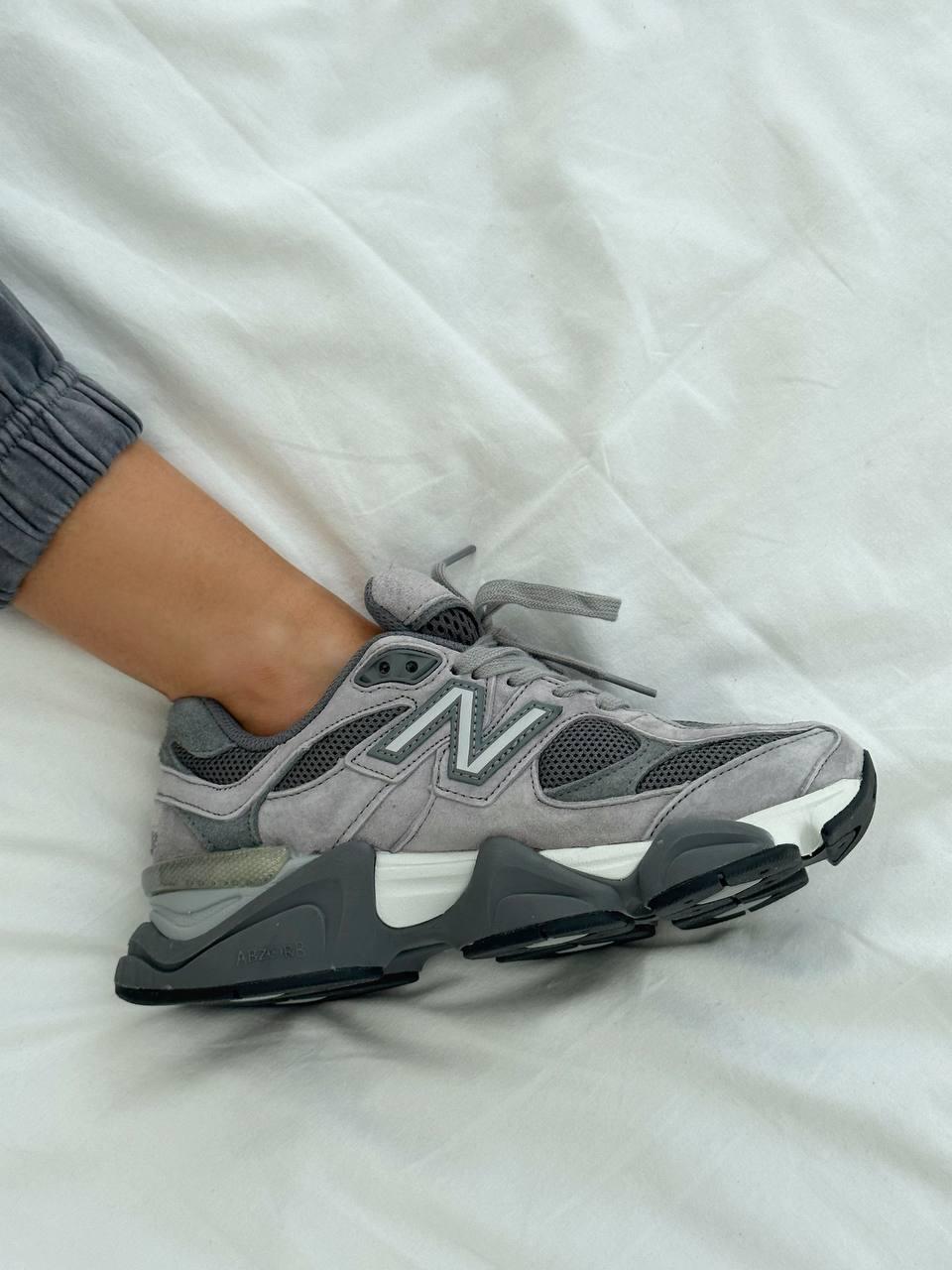 Жіночі спортивні кросівки New Balance 9060 Grey New (сірі) демісезонні кроси 88356B Нью Беленс vkross