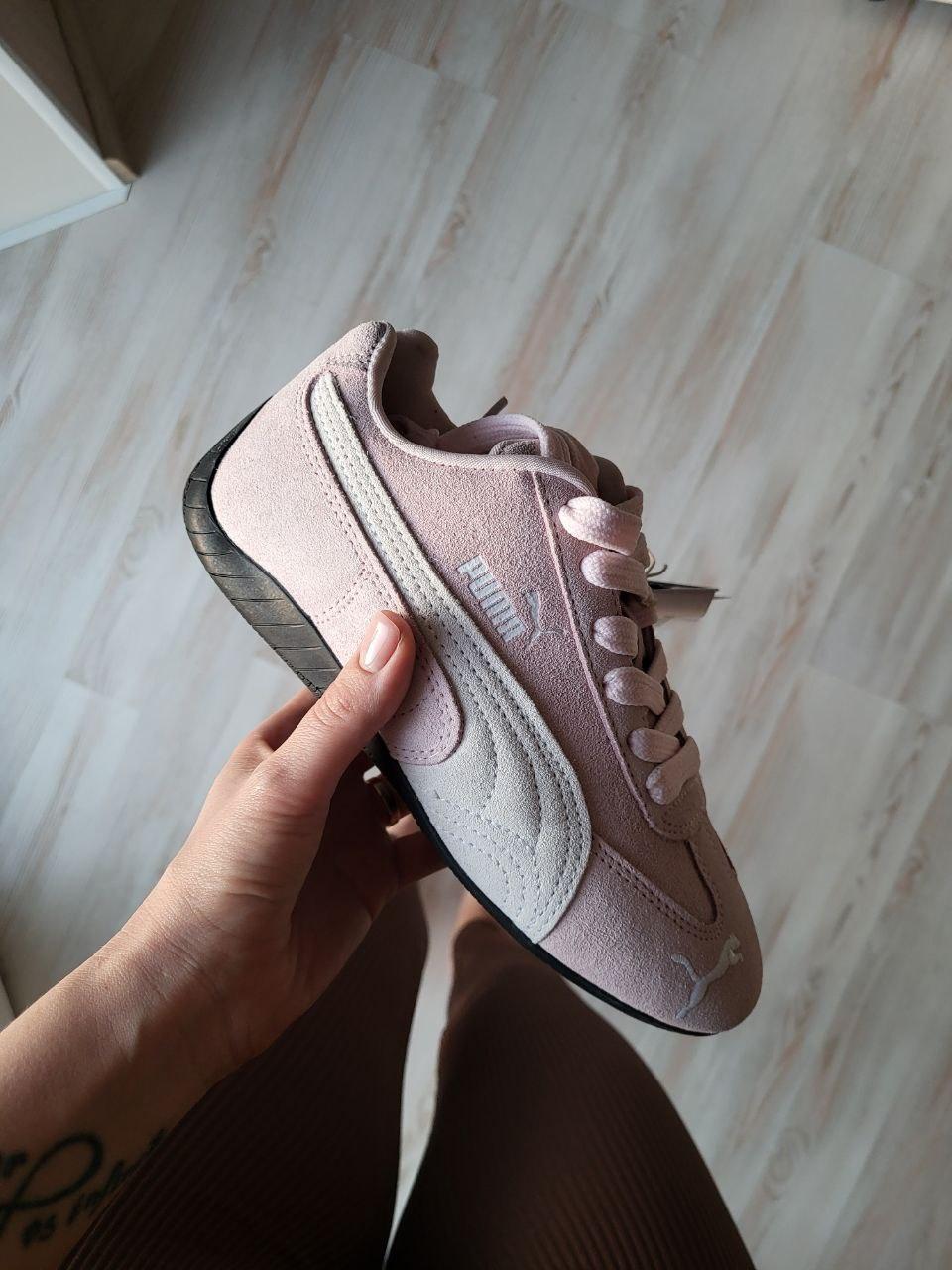 Жіночі демісезонні кросівки Puma Speedcat Pink (рожеві) спортивні стильні кроси 686 Пума vkross