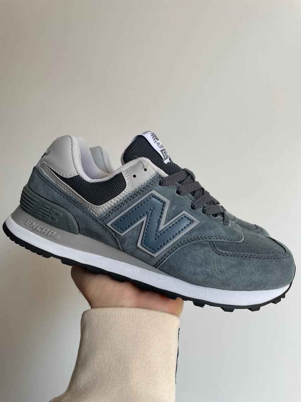 Жіночі демісезонні кросівки New Balance 574 (сірі) спортивні кроси 0687v Нью Беленс vkross