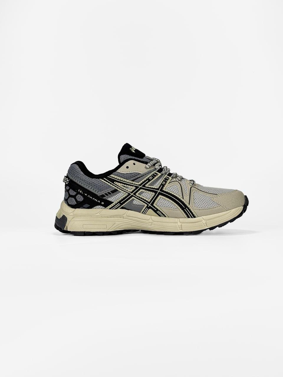 Жіночі демісезонні кросівки Asics Gel-Kahana 8 Beige/Grey (бежеві з сірим) спортивні кроси AS138-N Асикс vkross