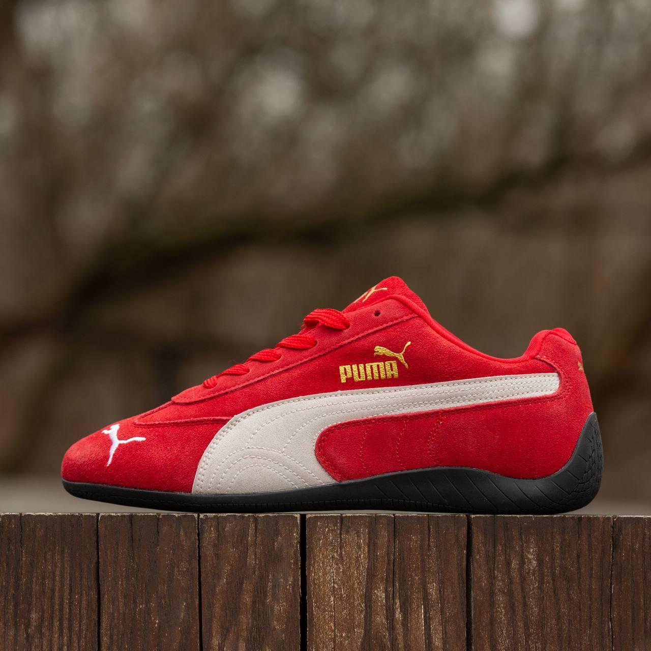 Жіночі кросівки Puma Speedcat Og Red (червоно-білі) спортивні стильні кроси 2187 Пума vkross, фото 1